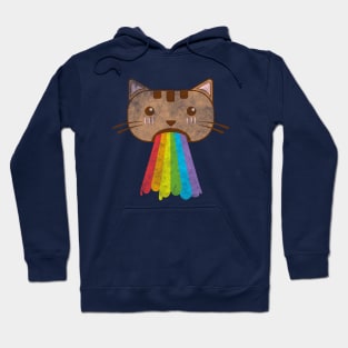 Vintage Rainbow Cat Vomit Hoodie